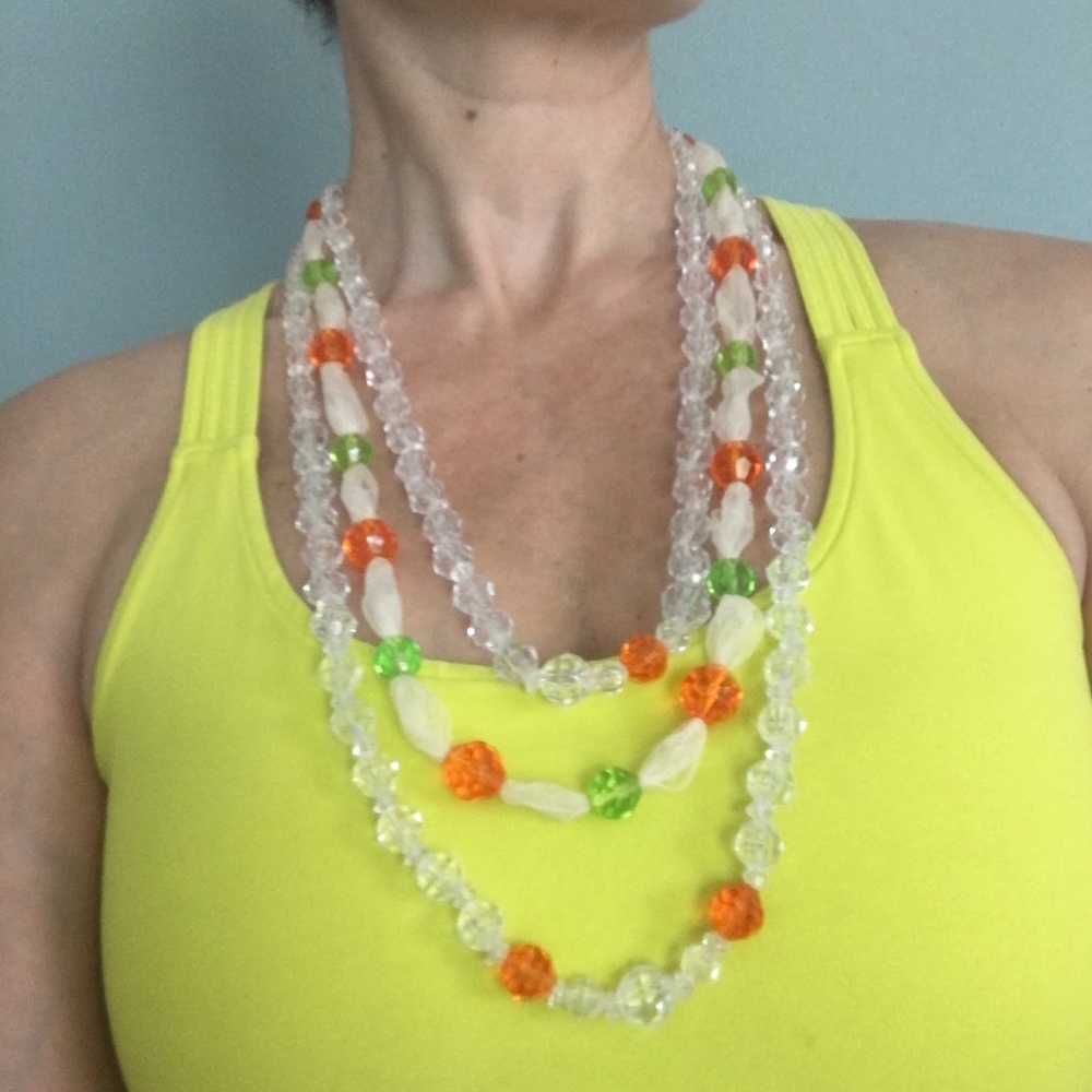 Orange & Green Necklace